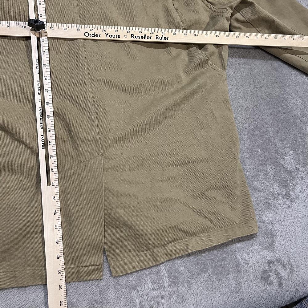 Vintage Orvis Jacket Mens Large Tan Cotton Canvas Field Coat Hong Kong 90s - Picture 10 of 11